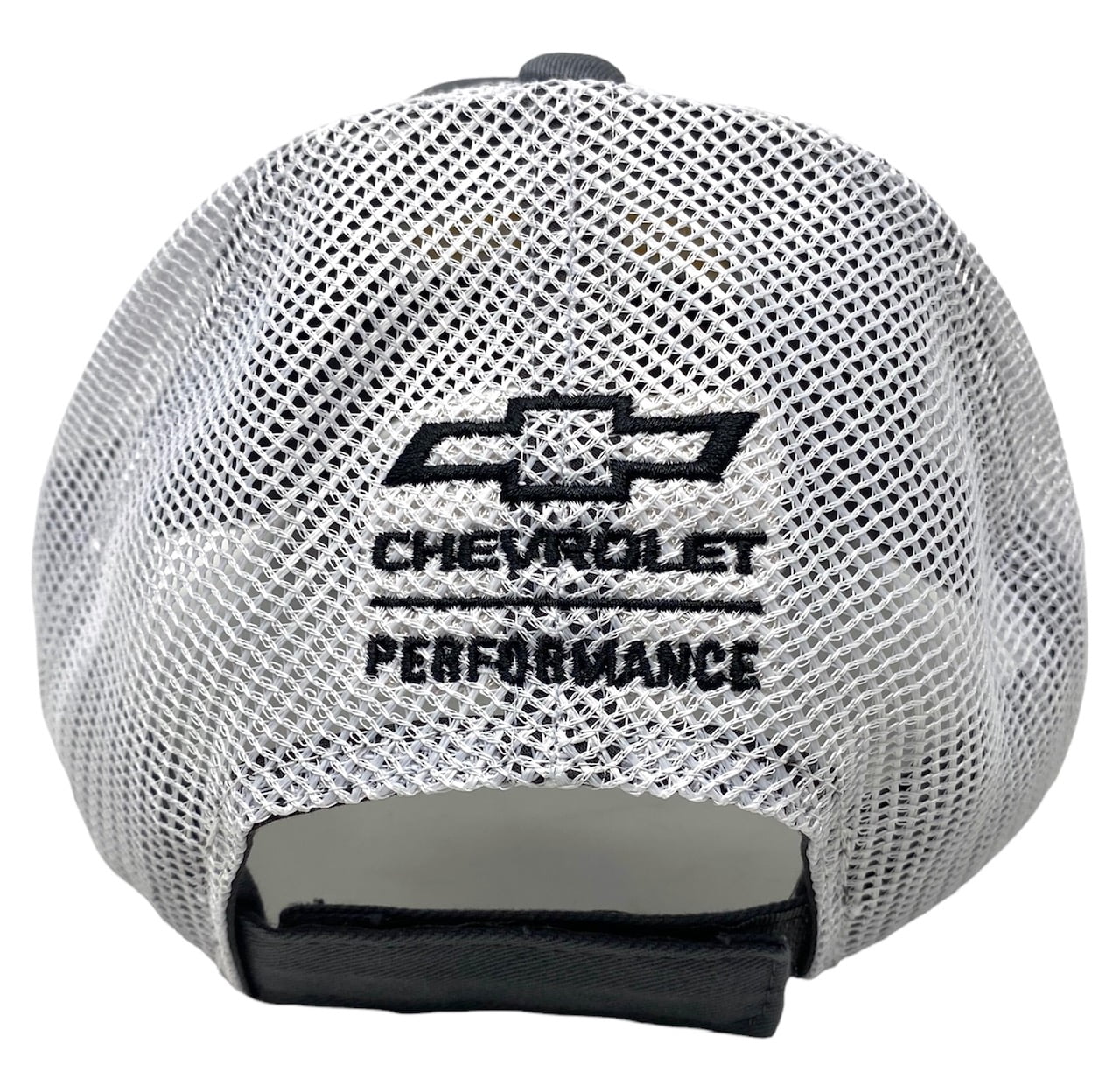 GM Chevrolet Chevy Men's Officially Licensed Embroidered Logo Trucker Hat Cap - Gray/White