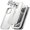 White, variant on JETech 5 in 1 Matte Case for iPhone 15 Pro 6.1-Inch with 2-Pack Each Tempered Glass Screen Protector and Camera Lens Protector, Translucent Back Shockproof Phone Cover (Black)