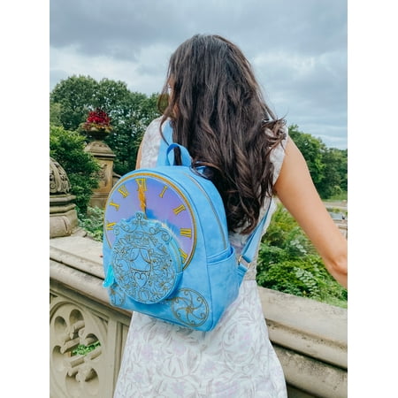 carriage cutout cinderella iridescent backpack pocket limited disney edition pink