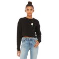 thumbnail image 1 of Crop Tops for Women Daisy Shirt Cropped Tops Ladies Casual Cropped Long Sleeve Crewneck Fleece Womens Tops Cute Daily Daisy Design Top, 1 of 3