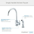 thumbnail image 6 of Danze Parma Single Handle Kitchen Faucet with Side Spray, Chrome, 6 of 6