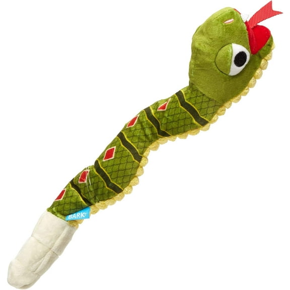 Bark 9084439 Plush Snake Dog Toy, Multi Color - Pack of 3