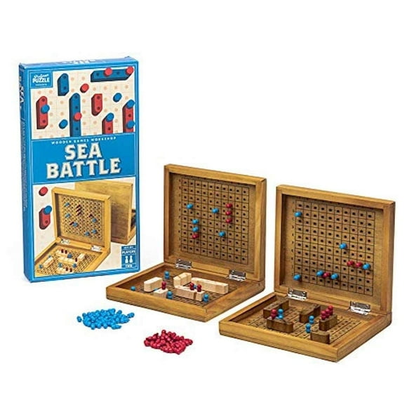 Juego de mesa Professor PUZZLE Sea Battle Wooden para 2 jugadores