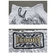 thumbnail image 5 of FLUORY Muay Thai Shorts Boxing Shorts Print Free Combat Mixed Martial Arts Boxing Training Match Pants Alphabet Embroidery, 5 of 6