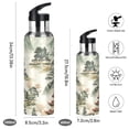 thumbnail image 2 of Yayeee 33oz Insulated Water Bottle Double Wall Stainless Steel with Flip Straw Lid, Green Mountain Pattern, 2 of 7