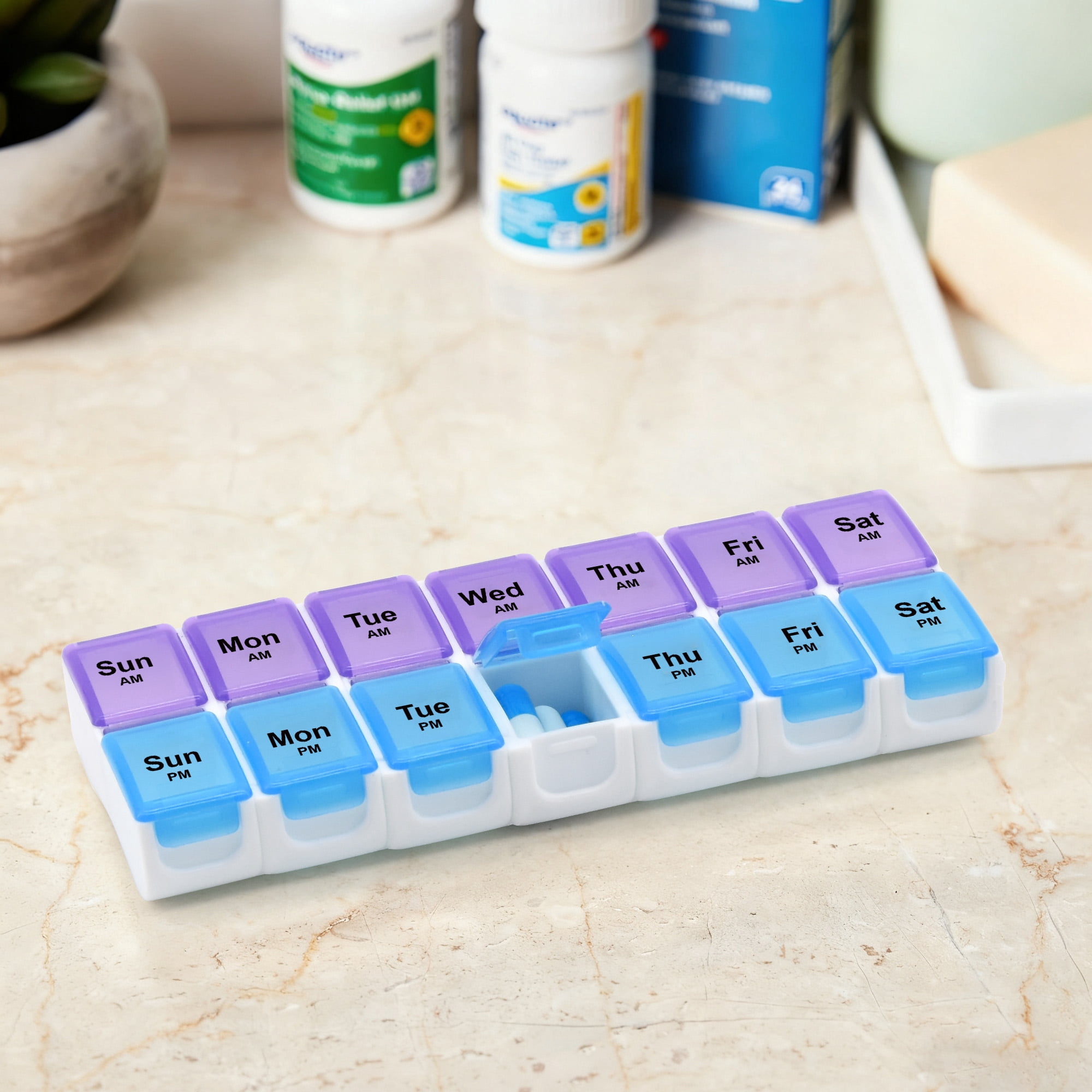 Equate AM/PM Weekly Pill Planner with Removable Days