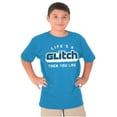 thumbnail image 5 of Life's A Glitch Then Lag Video Game Crewneck T Shirts Boy Girl Teen Brisco Brands L, 5 of 6