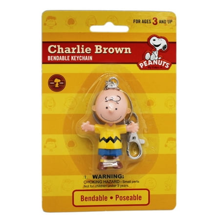 Peanuts Charlie Brown Bendable Charm Keychain