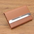 thumbnail image 2 of Portable PU Business Name Holder Credit Case Box Organizer (Yellow), 2 of 4