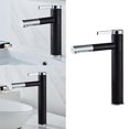 thumbnail image 4 of de Grifo de Baño en Cascada Grifo Mezc de de Una Grifo de Baño Grifo de Agua para Fregadero de tón Negro B Macarena Fregadero de lavabo caliente y frío, 4 of 8
