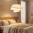 thumbnail image 5 of Viaurbe Bohemian Cream Living Room Fabric Pendant Light Makeover Home Decor Lamp, 5 of 16