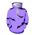 thumbnail image 4 of CONZONE Halloween Mens Hoodies Long Sleeve Hallowmas Pullover Hoodie for Men Funny Bat Graphic Hooded Sweatshirts With Pocket, 4 of 4
