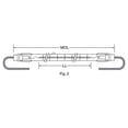 thumbnail image 3 of Ushio 1350w Quartz Infrared Heater QIH115-1350/L Halogen Lamp  13381/99, 3 of 3