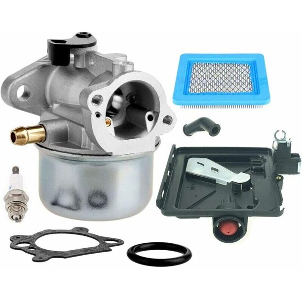 799868 Carburador compatible con Briggs & Stratton 498170 799872 694202 497586 498254 790821 Carburador - para carburador Briggs & Stratton 14111 +795259 Base de imprimación limpiadora de filtro de