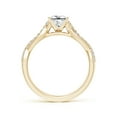 thumbnail image 2 of ANGARA Natural Princess-Cut Diamond Engagement Ring in 14K Yellow Gold for Women (Size-5mm| Color-I-J| Clarity-I1-I2) | April Birthstone, Anniversary, Jewelry Gift for Women | Natural Diamond Ring, 2 of 10