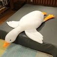 thumbnail image 4 of Pato de peluche de 50CM y 8 colores, almohada esponjosa para dormir, nuevo Animal relleno de ganso, muñecos suaves, alfombra para el suelo, regalo de cumpleaños para niños y niñas, 4 of 5