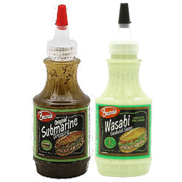 Beano's Sub Hoagie & Wasabi Sandwich Sauce Variety 2Pack, 8 fl. oz