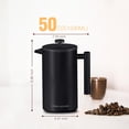 thumbnail image 5 of Cafetera de prensa francesa Utopia Kitchen, 1500 ml, acero inoxidable, 5 of 5