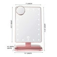 thumbnail image 2 of Impressions Vanity Touch XL Dimmable LED Makeup Mirror, Tabletop Lighted Vanity Mirrors (Rose Gold), 2 of 13