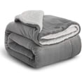 thumbnail image 1 of Plaid Canape Fleece Blanket - Gray Canape Throw 150CMx200CM, 1 of 5