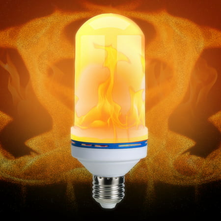 New LED 3-Flame Effect Fire Light Bulbs Creative Lights Flickering Emulation Vintage Atmosphere Decorative 400 lum Lamp for Christmas Home/Hotel/Bar Party Decoration