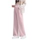 thumbnail image 1 of Pantalones de Cintura Elástica de la Maternidad de Color Sólido Pantalones Largos con Soporte Abdominal, Ropa Exterior Cómoda No Apretada, 1 of 5