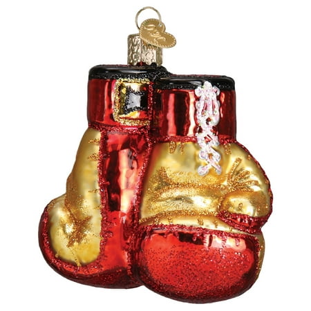 Old World Christmas Pair of Boxing Gloves Glass Tree Ornament 44096 FREE BOX