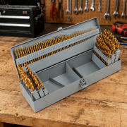 115 Piece Titanium Coated Drill Bit Set