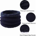 thumbnail image 4 of Knitted Winter Cap Scarf Set Warm Beanie For Men With Ear Protect and Fleece Tube Neck Gaiter, 4 of 5