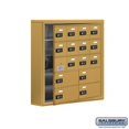 thumbnail image 1 of SalsburyIndustries 19155-16GSC Cell Phone Storage Locker With Front Access Panel - 5 Door High Unit, Gold, 1 of 1