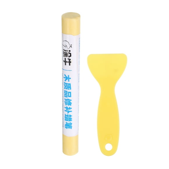 Barra de Relleno de Madera Uxcell para Reparación de Rayones en Muebles de Madera, Amarillo Claro