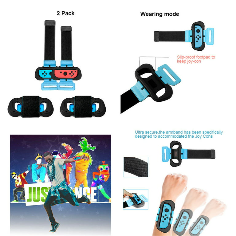 1 Switch Grip Kit Accessories & Comfort and Mario Family Leg with & Nintendo Games: Bands OLED Case Joycon 10 Strap, for for Golf, Sports Accessories Dance in 2023 Switch Bundle, Grip