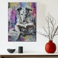 thumbnail image 5 of Borzoi Decor Poster Unframe, Borzoi Dog Canvas Wall Art, Dog Reading Book Canvas Print Painting Poster Wall Decor Dog Lovers Gifts, 5 of 6