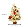 thumbnail image 3 of New Flocking Small Tree Green Table Decoration Christmas Tree Christmas Decoration Mini Table Decoration Holiday Props, 3 of 9