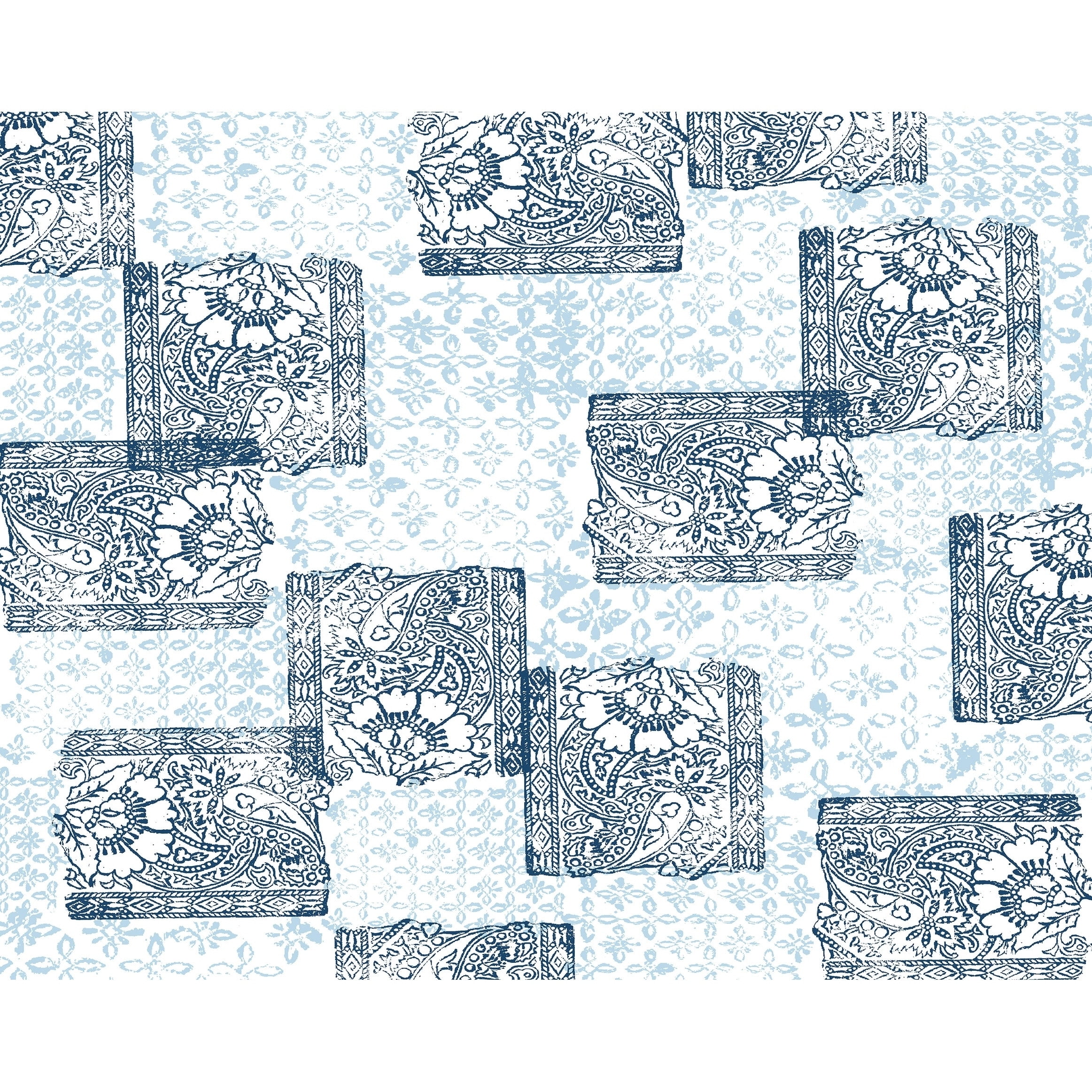 Simply Daisy, 18 x 14 inch, Patches Placemat (set of 4), Maroon