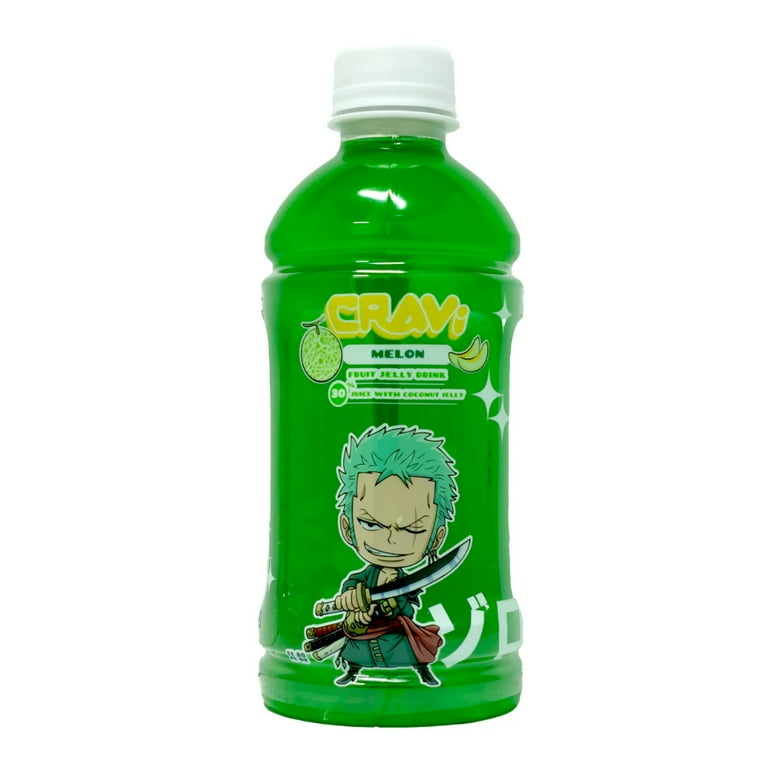 CRAVI One Piece Coconut Jelly Melon Fruit Drinks, 6 pk, 30% Juice