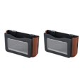 thumbnail image 3 of Sidaley Cubo de basura plegable para coche, asiento colgante, cubo de basura, contenedor multifuncional para vehículo, caja de papel para Negro 3 2piezas, 3 of 6