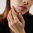 thumbnail image 3 of Anillo con lazo, anillo de dedo ajustable, anillo de promesa para mujer, aniversario, San Valentín, anillo con lazo, joyería con lazo, 3 of 5