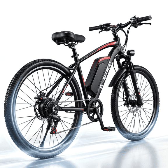 Setohet 26" Electric Bike for Adults , Powerful 500W E Bike with 36V Removable Battery: 7-Speed Commuter Bike ,UL2849