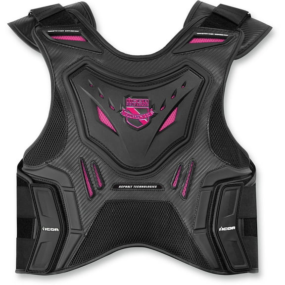 Icon Stryker Womens Field Armor Vest Pink/Black SM/MD