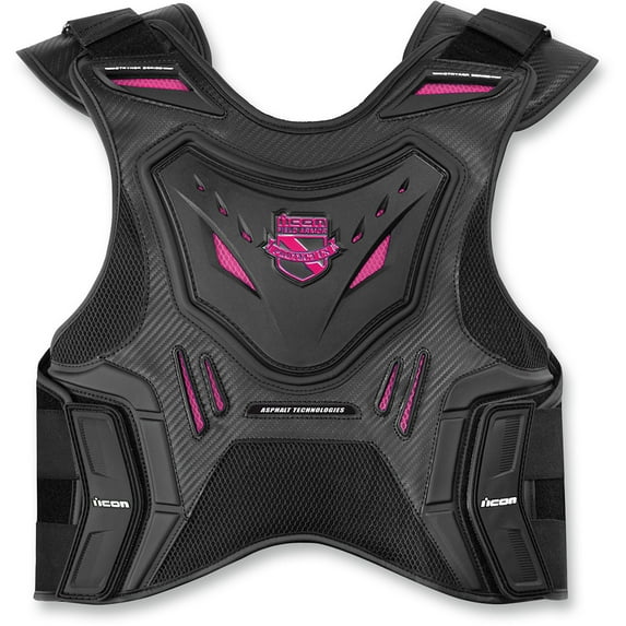 Icon Stryker Womens Field Armor Vest Pink/Black SM/MD