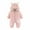 Pink, variant on Lilgiuy Autumn Winter Infant Toddler Baby Long Sleeve Animal Ear Hooded Romper Zipper Jumpsuit，Pink,6-9 Months for 2022