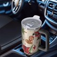 thumbnail image 6 of Beige Christmas Santa and Animal Pattern Tumbler with Handle and Lid,40oz Double Wall Vacuum Insulated Tumbler,Cups Gift for Women and Men, 6 of 7