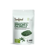 Sunfood Superfoods Spirulina & Chlorella 50/50 Tablets, 4.0 Oz