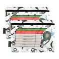 thumbnail image 2 of Shark Starfish Boat 2 Pack Pencil Pouch for 3 Ring Binder Smooth Zipper Folders with Pockets Clear Window Pencil Case, 2 of 6