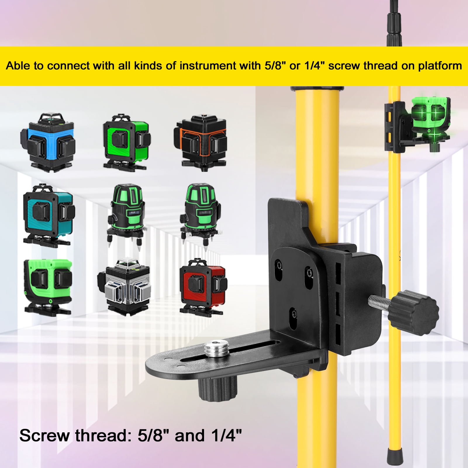 Telescopic Pole,Support 1/4''and 5/8'' Dsfen Pole Line Alloy Adjustable Lift Stand Support 1/4''and Rod Lift Lder Stand Buzhi Xibany Line Alnum Alloy