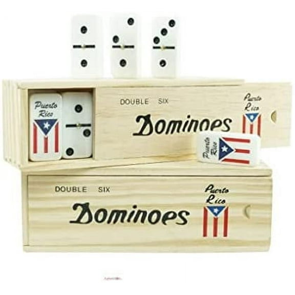 Puerto Rico Dominoes Juego de domin con Bandera de Puerto Rico, Domin Boricua