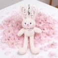 thumbnail image 1 of Llavero de peluche de peluche – Peluche de conejo de Pascua adorable, clip de viaje divertido, figura de peluche decorativa suave, regalo de cumpleaños navideño genial, 1 of 6