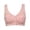 Pink, variant on Women's Printed Wirefree Racerback Bra Plus Size Seamless Comfort Full Coverage Bras