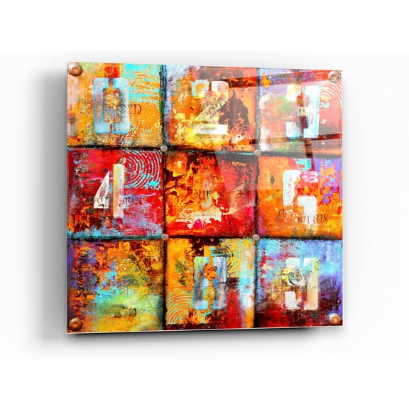 Epic Art 'The Ninth Block' by Erin Ashley Acrylic Glass Wall Art, 24"x24"